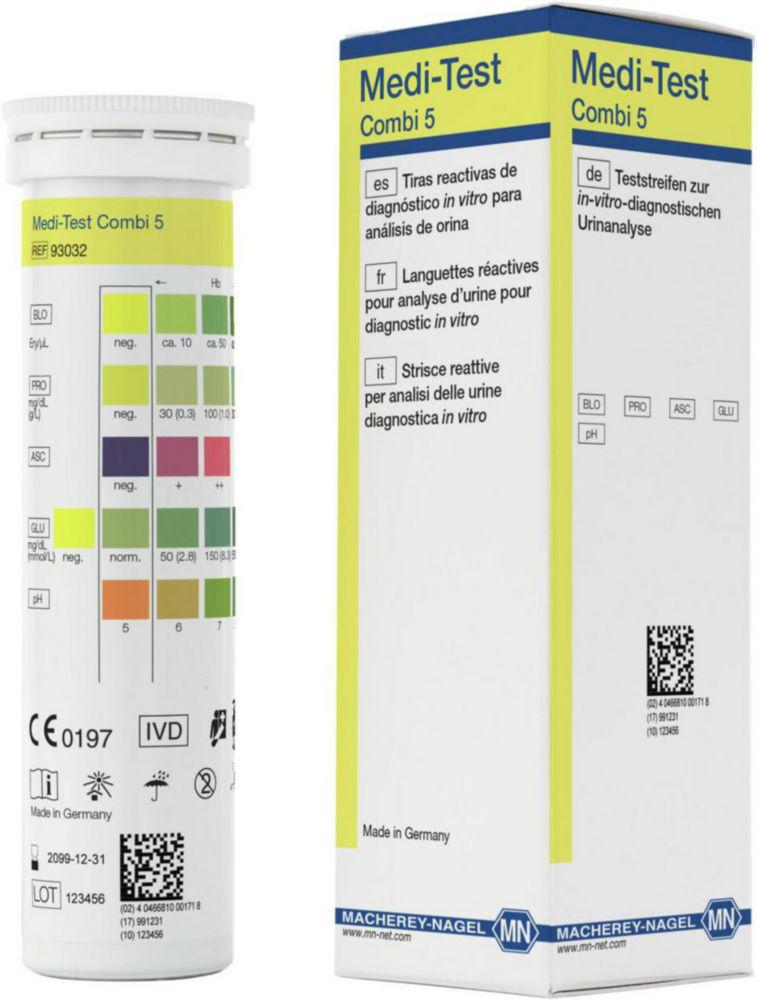 Macherey-Nagel MEDI-TEST Combi 5 pack of 100 strips

