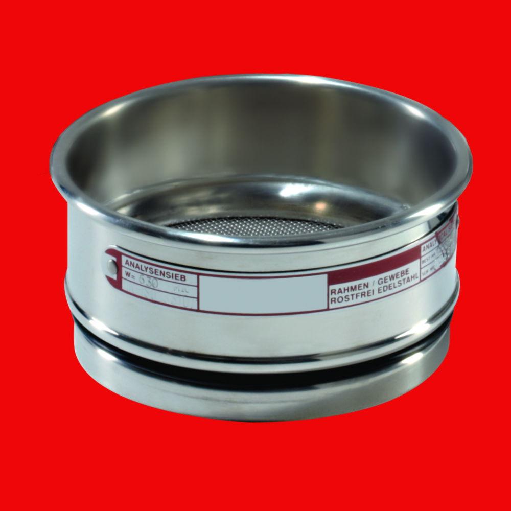 Fritsch Test Sieve, 100 x 40 mm Mesh Size 125 µm Stainless Steel, ISO 3310-1
