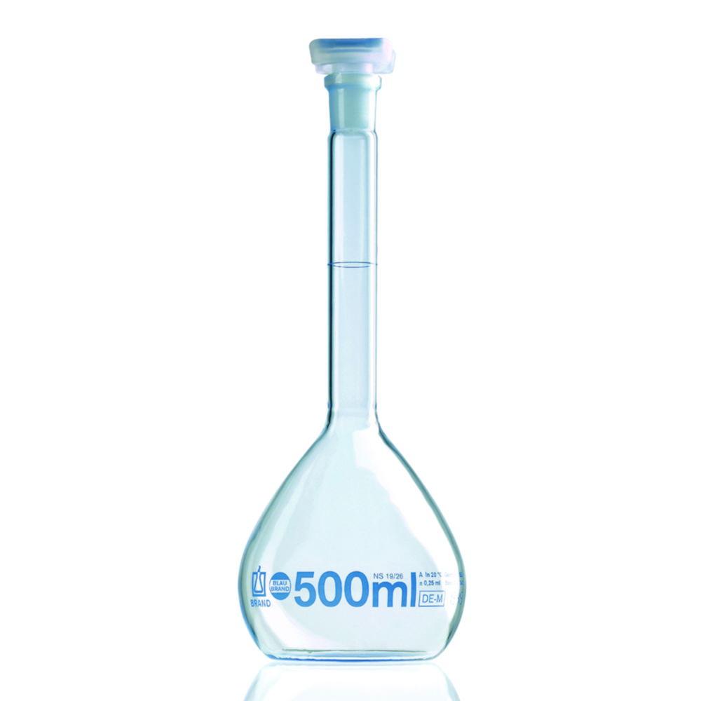 BRAND Volumetric Flasks Blaubrand Class A DE-M 10000ml NS 45/40 Boro 3.3 PE Stopper Individual Certificate

