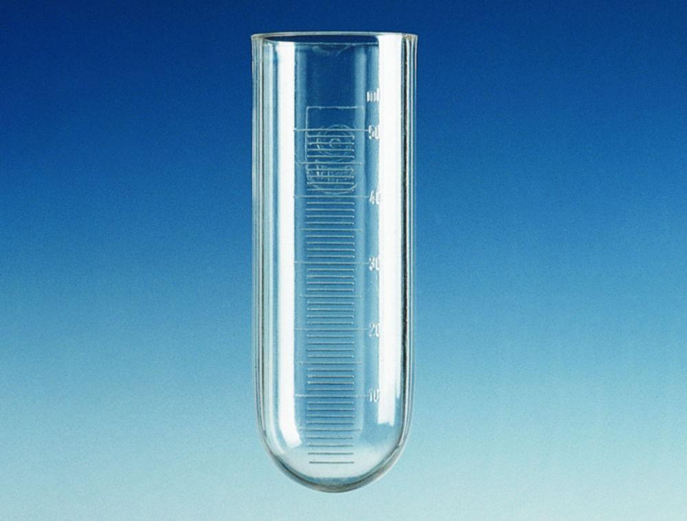 BRAND Centrifuge Tubes 100mL 41 x 115mm PC Straight Rim Round Bottom Graduated (Pack of 10)

