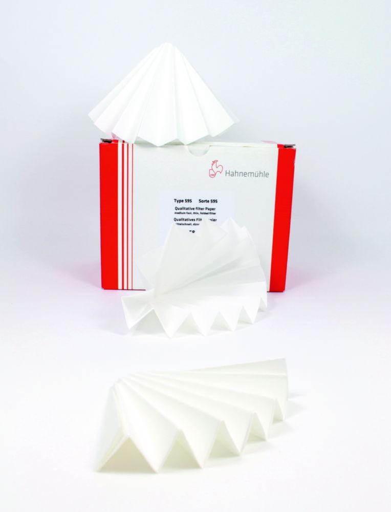 Hahnemühle Folded Filters 593, 240 mm Qualitative Filter Paper, 84 g/sqm, Pack of 100