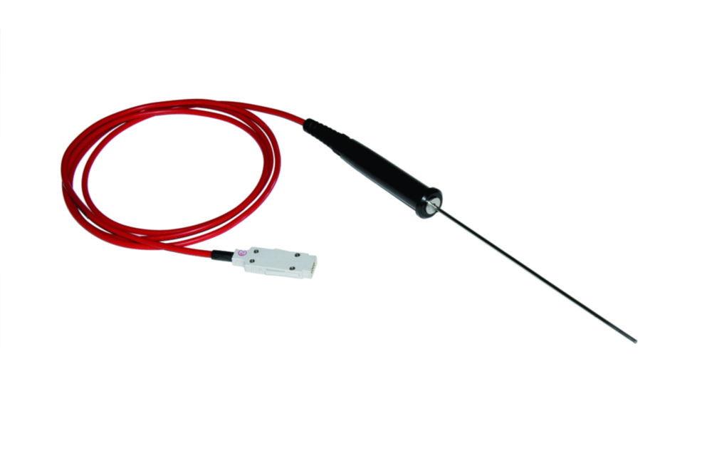 Ludwig Schneider Pt100 Metal Sensor with Handle – Class A, −90 °C to +350 °C, 400 mm, Ø 3 mm, 3 m Cable