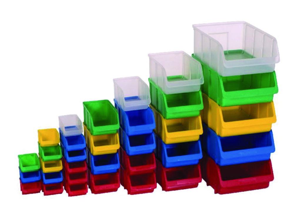 Storage bin, PP, size 4, red 205x335/295x155mm