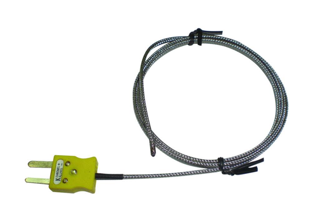 DOSTMANN Thermocouple with Steel Braided Cable, Thermocouple Knot, 6000 mm Length

