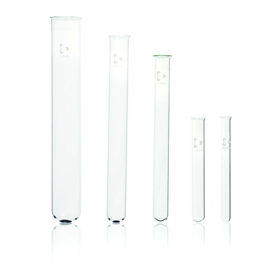DWK Duran Test Tubes 10x100 mm, Pack of 100, with Rim