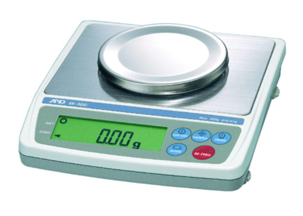 A&D EK-6100i Compact Balance, Capacity 6,000 g / Readability 0.1 g, Calibratable, Weighing Pan 133 x 170 mm