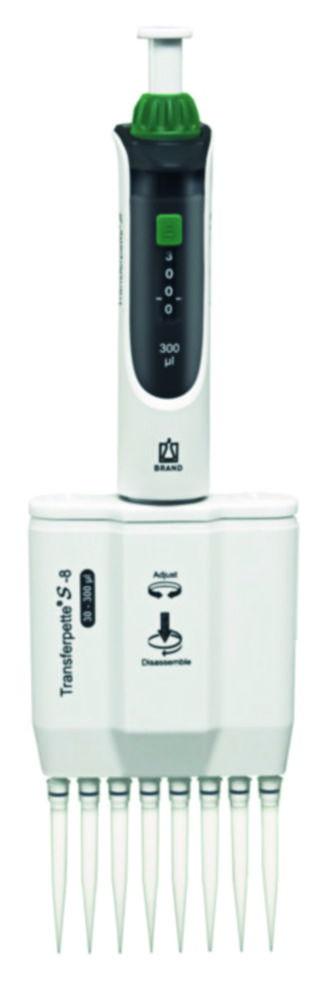 BRAND Transferpette S 8-Channel Variable 30–300 µL (M8-300 DE-M)