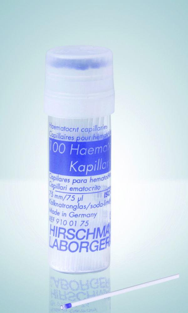 Hirschmann Haematocrit Capillaries, 60 µl, for Single Use, Non-Heparinized, Pack of 10 x 100