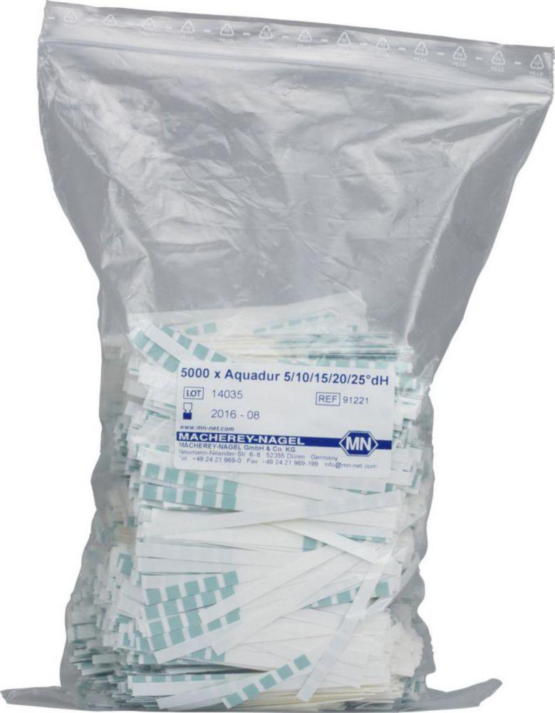 Macherey-Nagel AQUADUR Test Sticks, Gradation: <3 >5 >10 >15 >20 >25°dH, Bag of 5000 (Bulk Packed)

