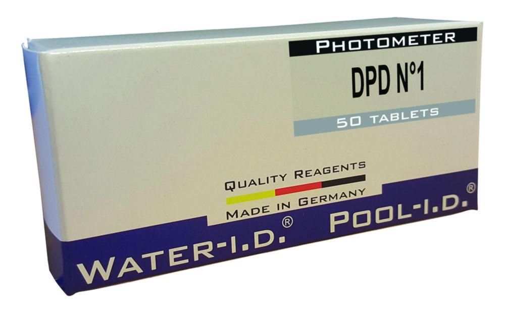 Water-i.d. Reagents DPD No. 1 for ID 8, 11, 16, 27, 37, 82, 95, Pack of 50 Tablets

