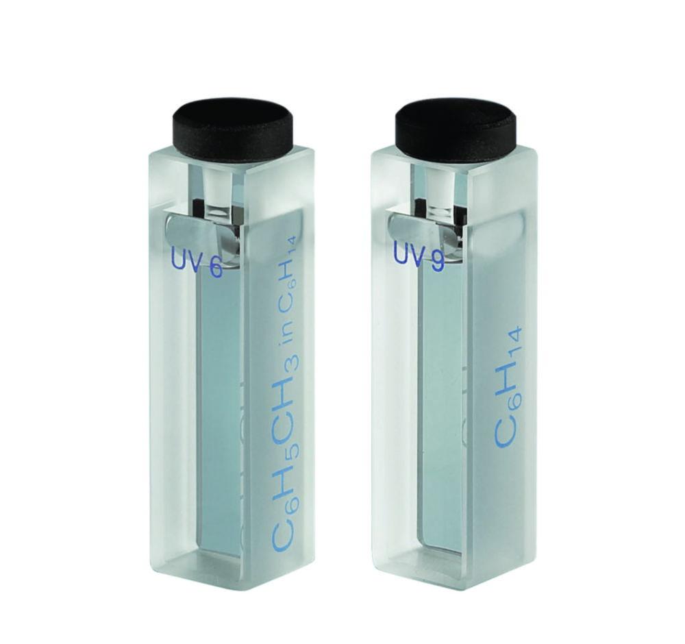 Hellma Liquid Calibration Standard Set 667.200-UV including667-UV6 Toluene in n-Hexan, 667-UV9 n-Hexan