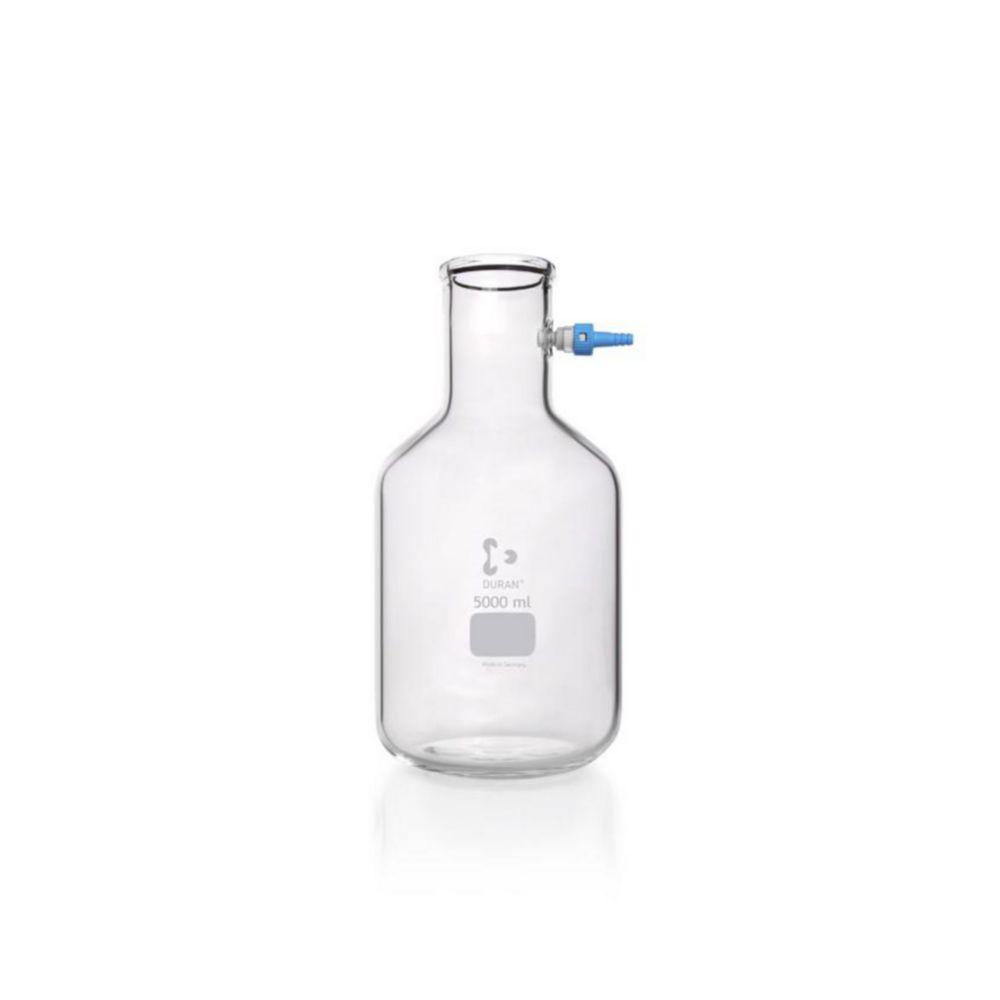 DWK Duran Filtering Bottle, 5000 ml, with PP Hose Connection Cap