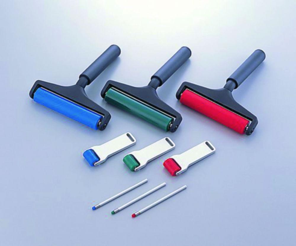 As One ASPURE Handcleaner Roller PHC-5R, Strong Adhesion, 130xØ6 mm, Red, Pack of 1 Piece