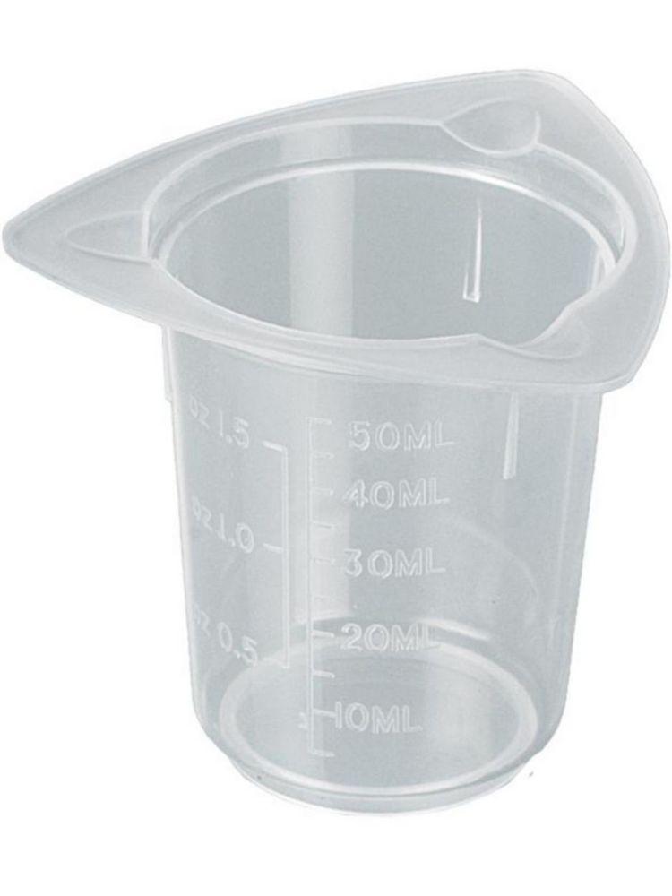 Bürkle Universal Measuring Beaker with Drain Lips, PP, Contents 50ml, Graduation 5ml