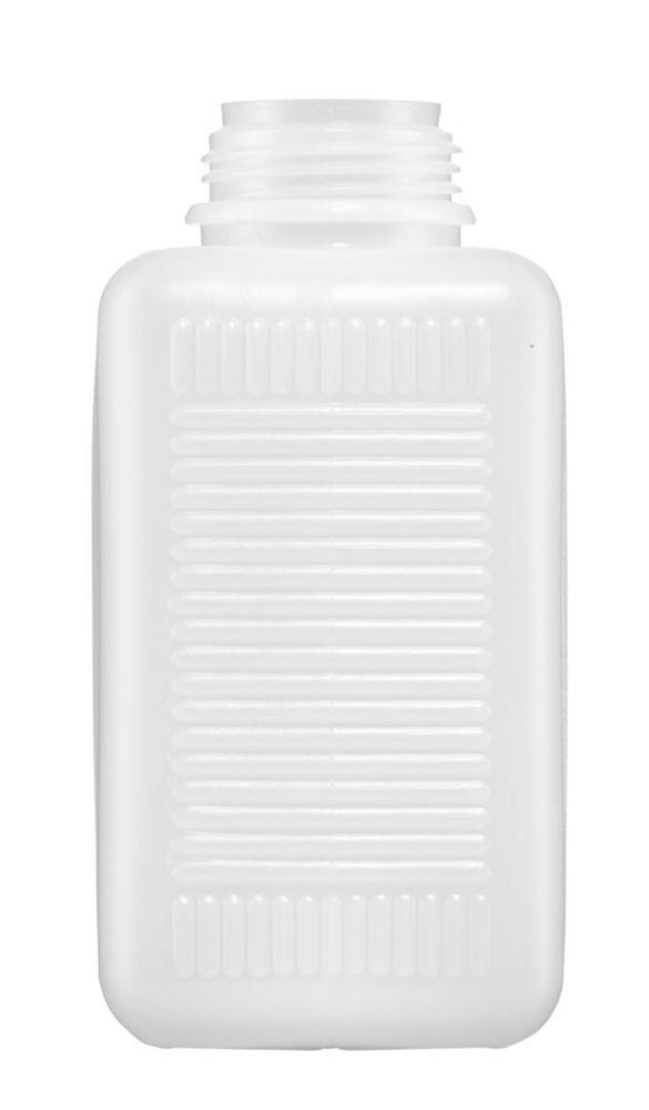 Kautex HDPE Wide Mouth Bottle 1000 mL Natural, Square Shape Without Closure (6.291.539)