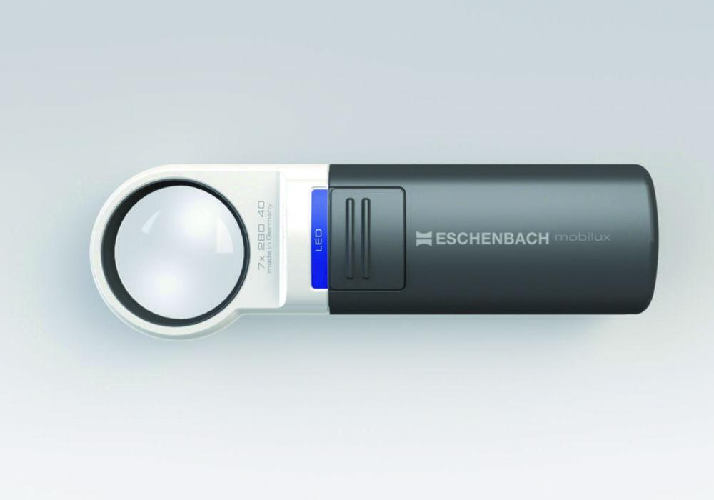 Eschenbach Mobilux LED Illuminated Magnifier – 7.0× Magnification, 35 mm Lens

