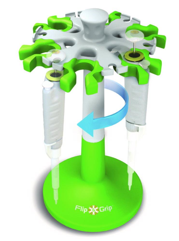 Heathrow Scientific Pipette Carousel FlipGrip, Lime