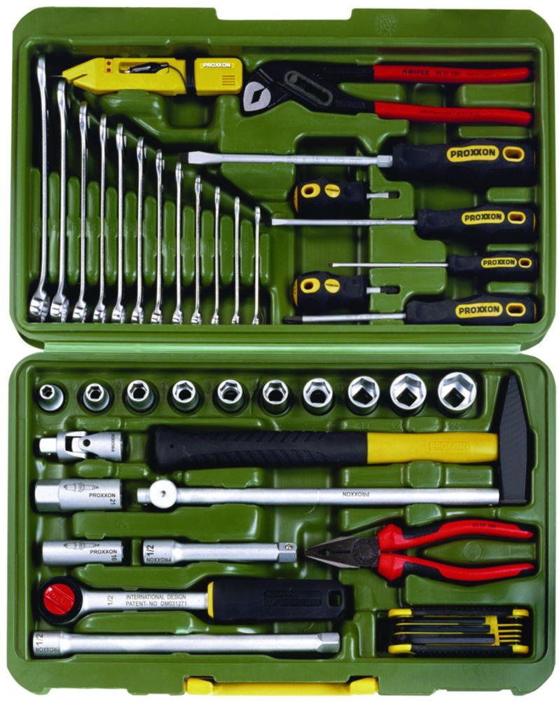 Aug. Hülden Laboratory Tool Box Proxxon 1/2" with 46 High-Quality BRANDed Tools for Universal Use
