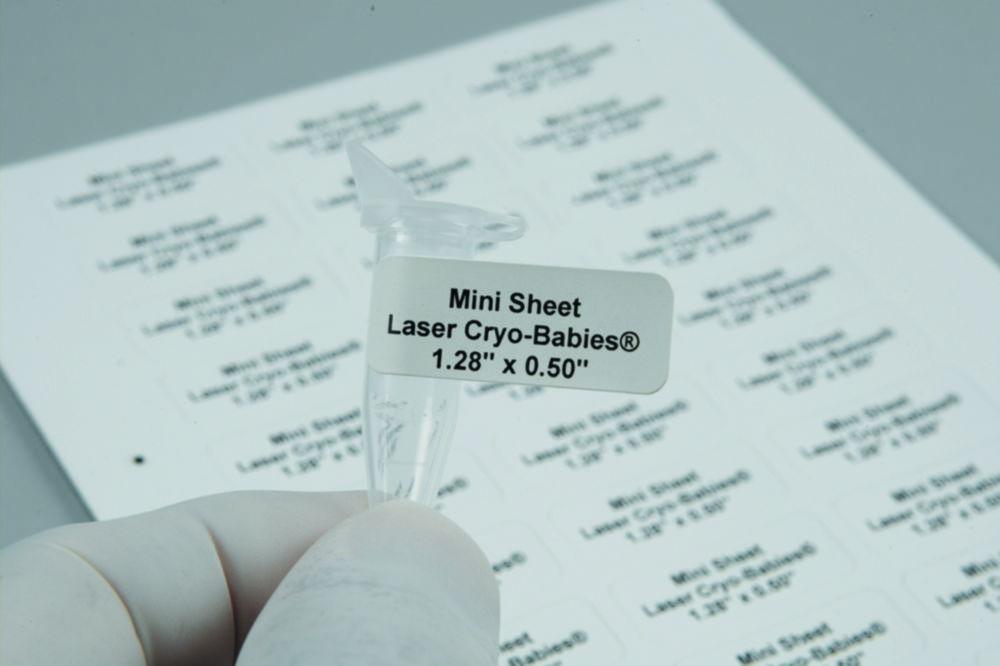 Heathrow Scientific Laser Cryo-Babies 24x13mm White, Pack of 2380 (20 x 119)