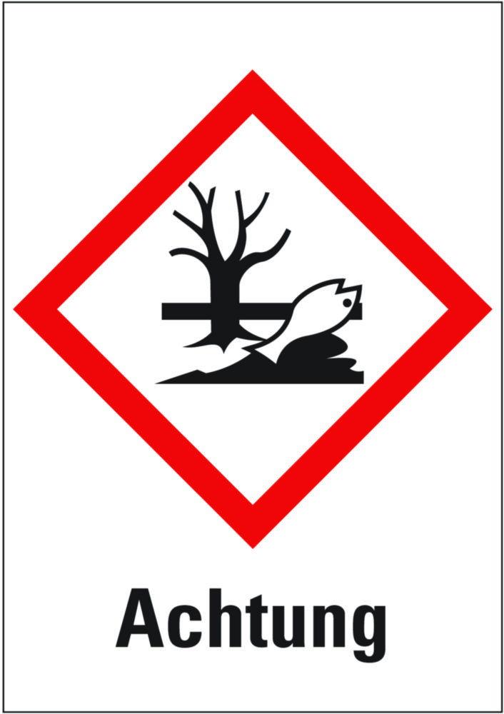 Kroschke Hazardous Material Symbol, Warning “Water Pollutant”, 37 × 52 mm, Pack of 6