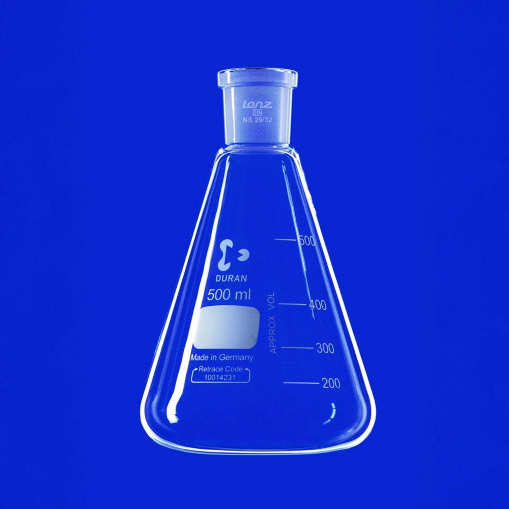 ​Lenz-Laborglas Erlenmeyer Flask with Conical Ground Joint (10 mL, NS 14/23)