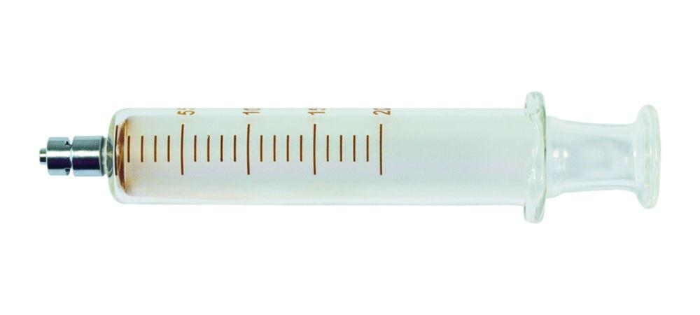 LLG Glass Syringe, 20ml with Metal Luer Lock