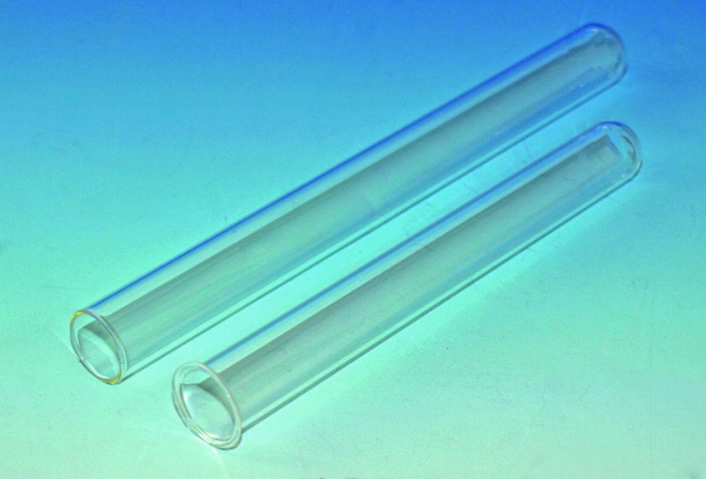 Hecht Test Tubes ELKA 100 x 16 mm, Pack of 100, AR Glass, with Rim

