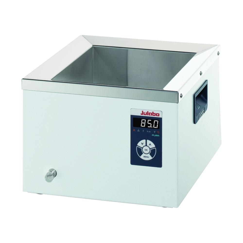 Julabo Water Bath PURA 10, 1.4...9.5L, 31x35x22cm Temperature Range: +18...+99.9°C (with Counter Cooling or Bath Cover), Heat Output 1.2kW