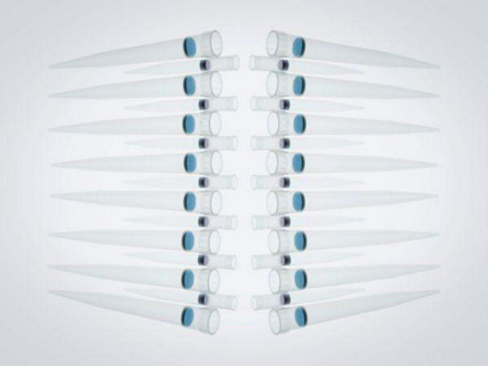 Eppendorf epT.I.P.S. DualFilter Tips Racks, PCR, 0.25-2.5 mL, 115 mm, Red, Sterile, Pack of 240 Tips (5 Racks × 48 Tips)

