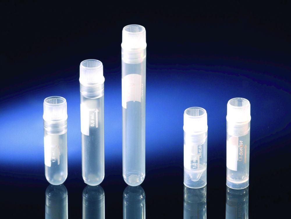 Thermo Nunc Cryotubes 1.8 mL PP - Sterile with Cap, Internal Thread, Flat Bottom, Writing Area (Pack of 9x50)