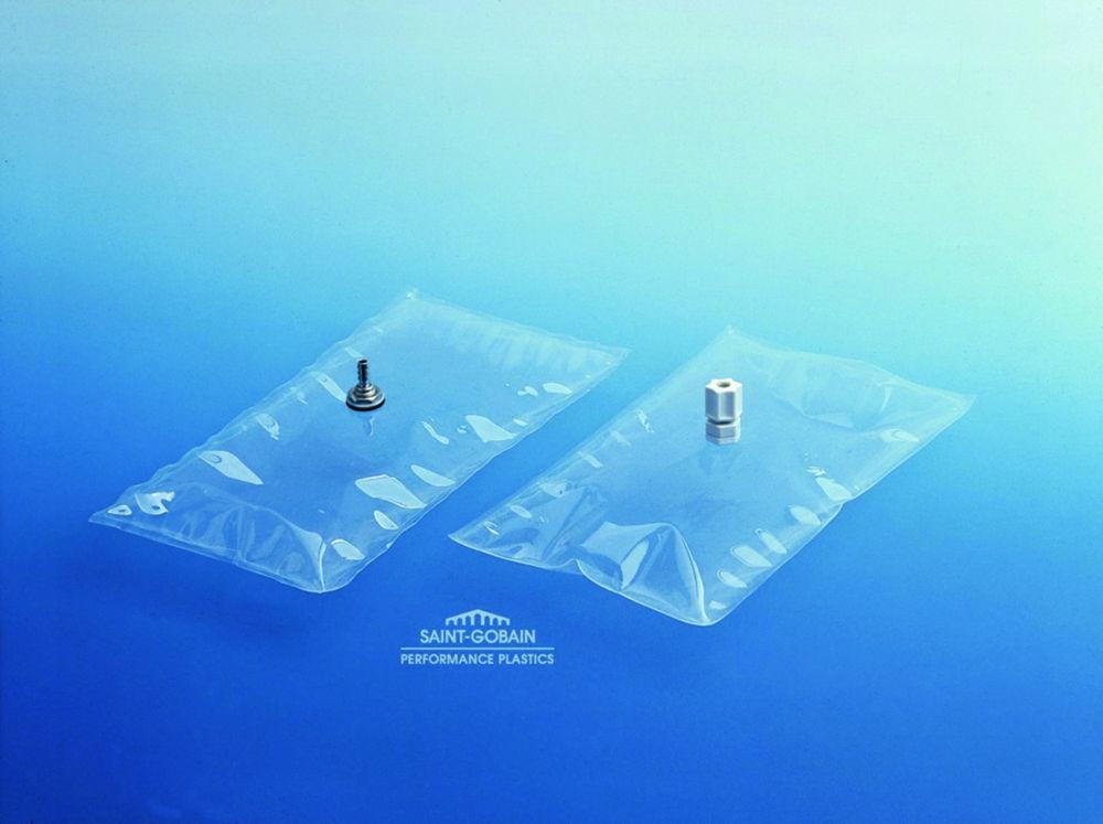 Saint-Gobain Gas Sampling Bag Chemware PVF, Fitting: on/off, 600 x 600 mm, 37.7 L
