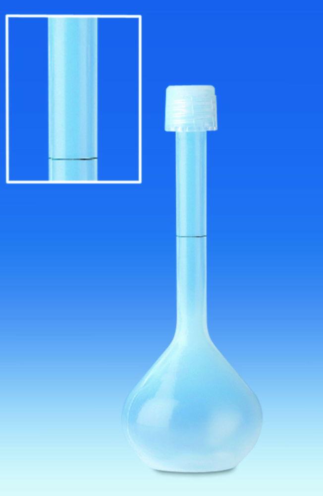 VITLAB Volumetric Flask 100 ml, PFA Class A, with Screwthread Connection

