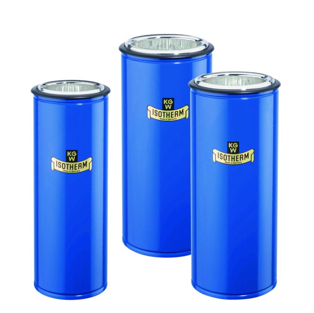 KGW Schieder Dewar Flasks 1250ml, Cylindrical Blue Powder-Coated Alu, 500x57mm