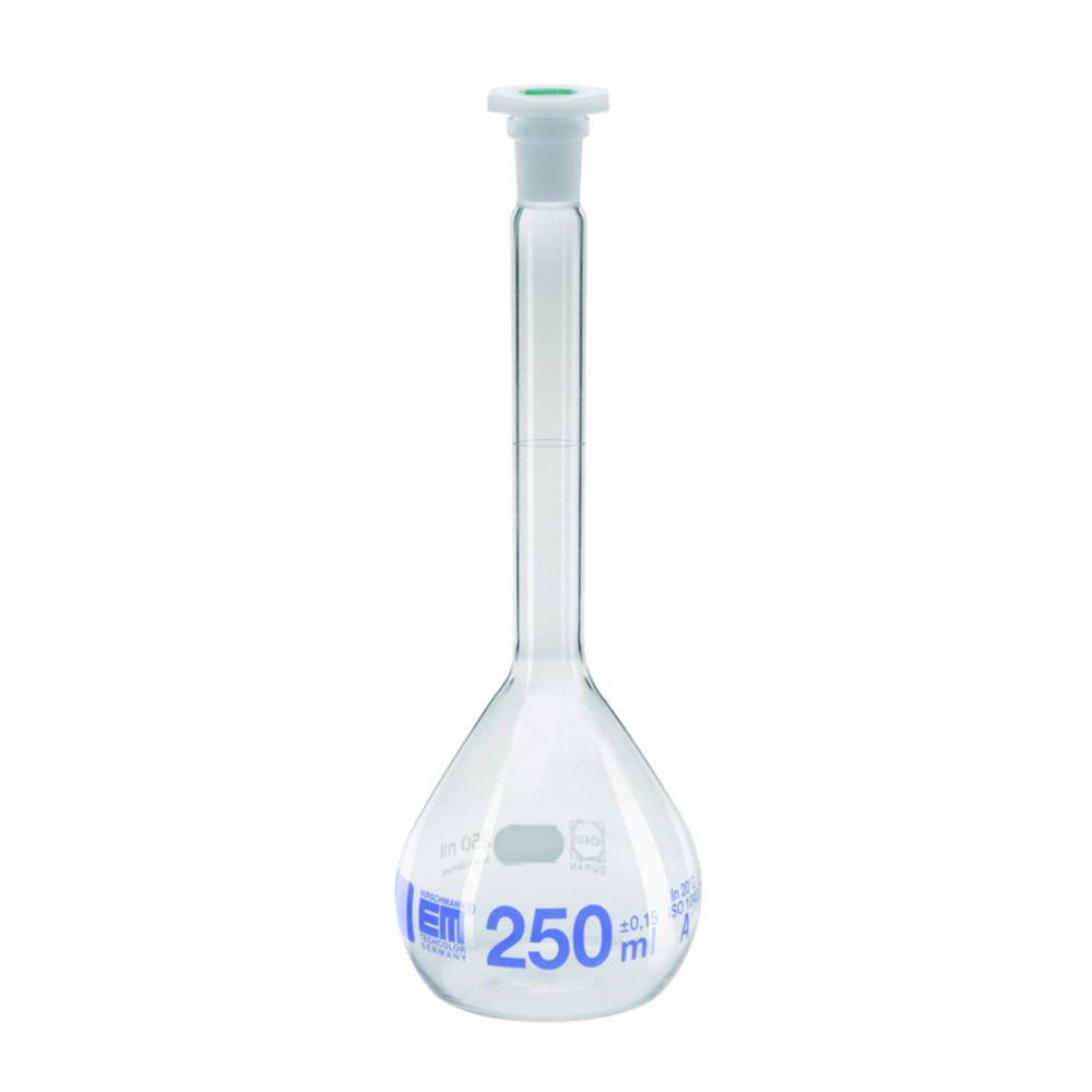 Hirschmann Laborgeräte Volumetric Flasks, Class A, with Plastic Stopper Cap, 50 mL, NS 12/21 (Pack of 2)