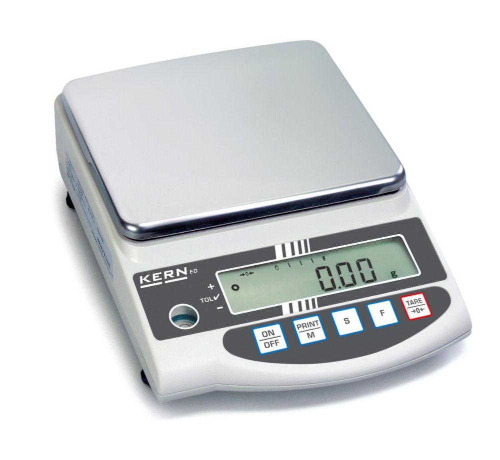 Kern & Sohn Precision Balance EG 2200-2NM 2200 g / 0.01 g, Calibratable, Weighing Pan 180 × 160 mm