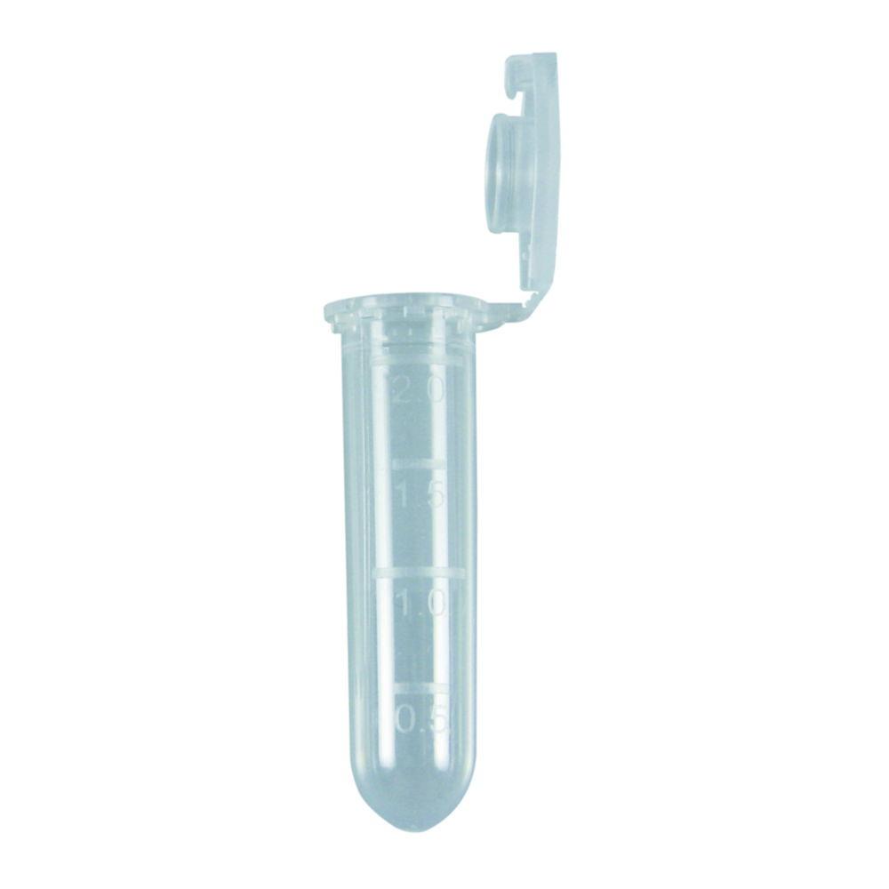 LLG Centrifuge Tube 2 mL Clear with Safe Locking Cap, Non-Sterile, Pack of 1000