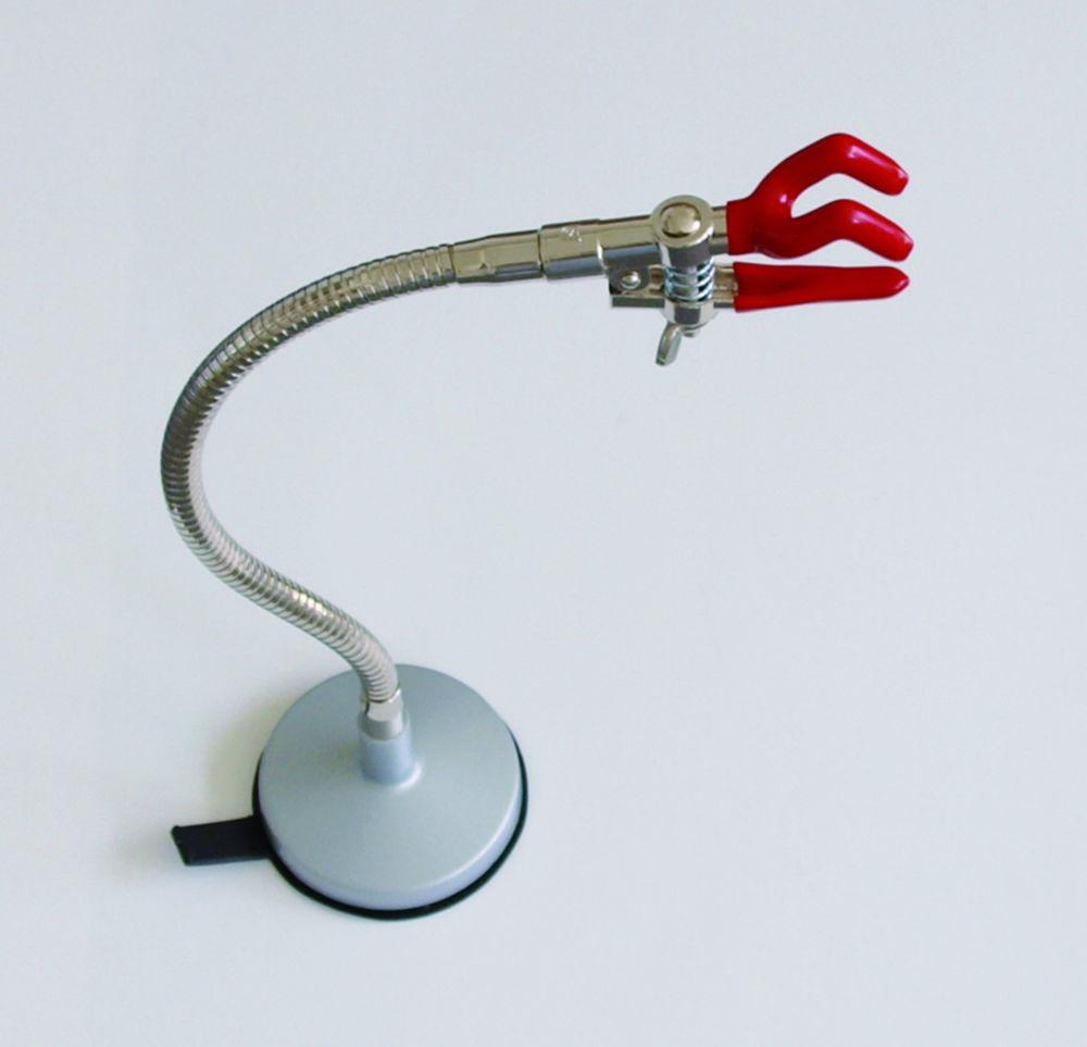 Carl Friedrich Usbeck Flexible Stand with Three-Finger Clamp (0-40 mm) – Nickel-Plated, Plastic-Coated