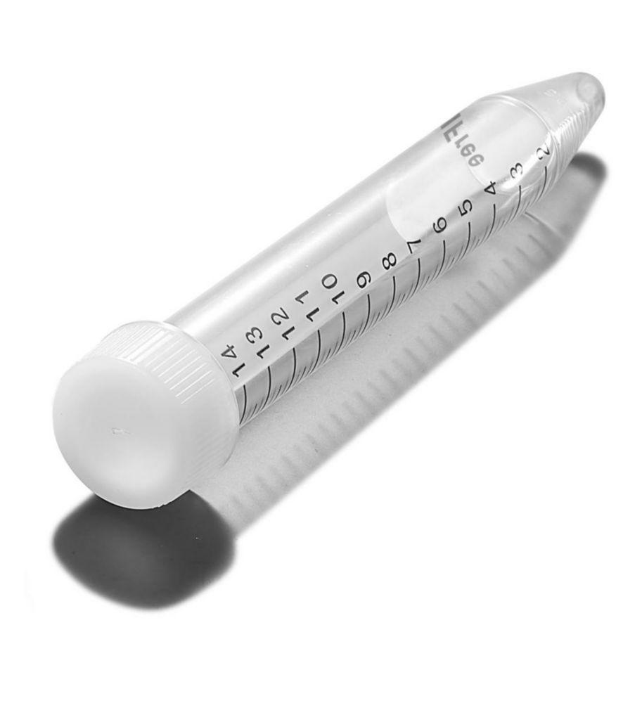 Centrifuge Tubes 15ml chonical, w. cap, metal free, bulk, sterile, pack of 500