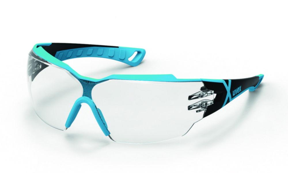Uvex Pheos CX2 9198 Protection Spectacles – Blue/Grey Frame, Clear Supravision Excellence Lens

