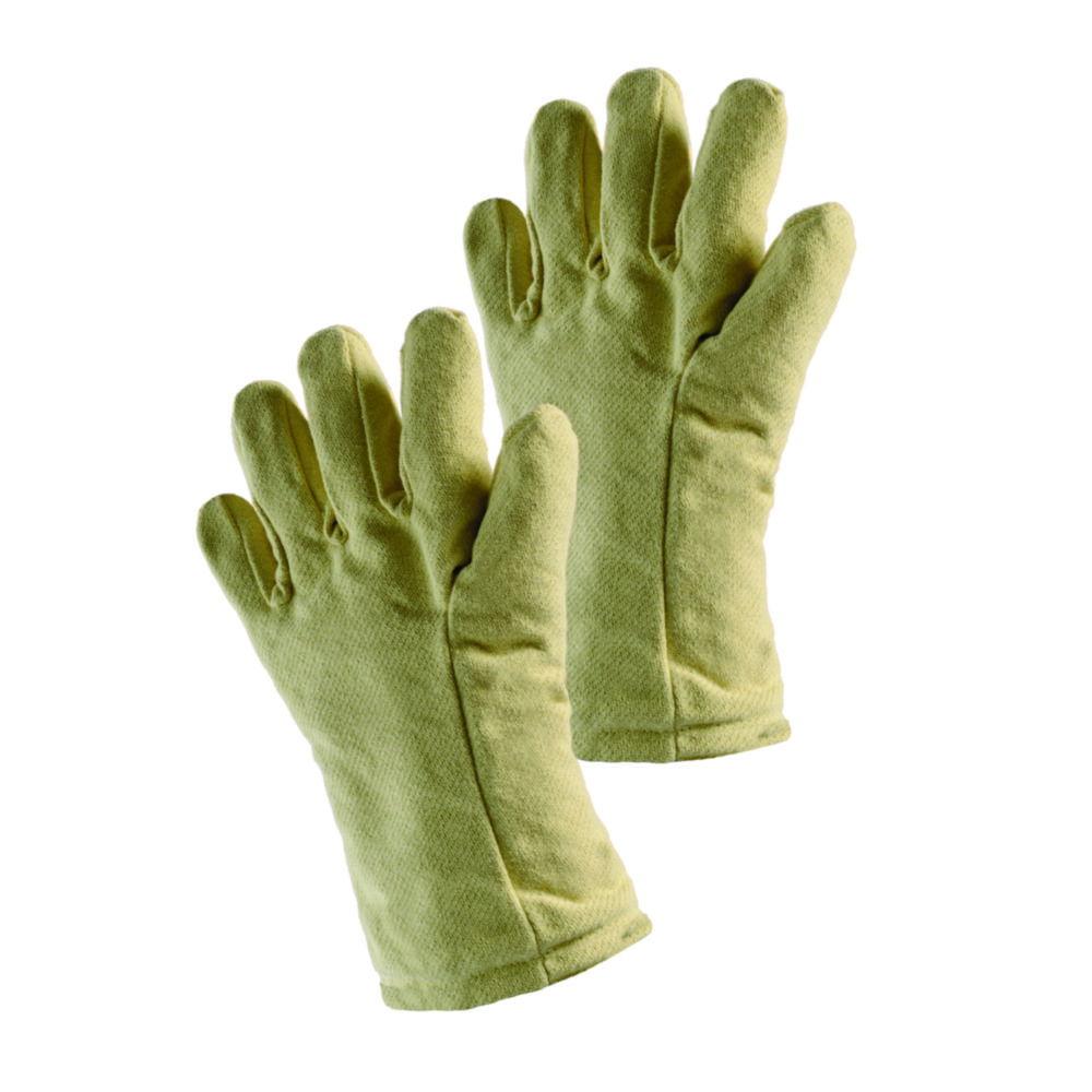 Jutec Hitzeschutz 5-Finger Gloves H115B140 – Heat Resistant Up to 500°C, Aramid Netting with special insulation, 400mm Length (Per Pair)