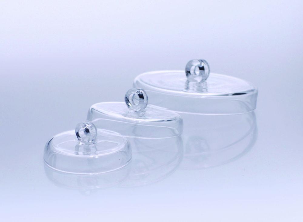 proQuarz Glass Crucible Lid 49 mm Dia. for Crucibles with 45 mm Dia