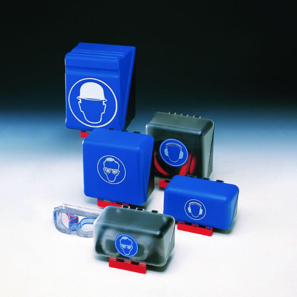 SecuBox® Maxi12, 23.6x31.5x20.0cm transparent "eye protection" for 12 visitors safety spectacles