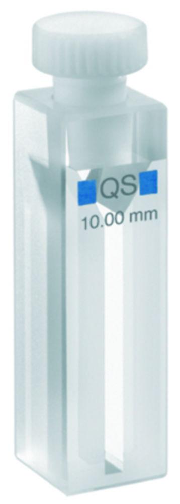 Hellma Micro Cuvette 115 QS, 10mm Thickness, Quartz Glass, 400 µL with PTFE Cover
