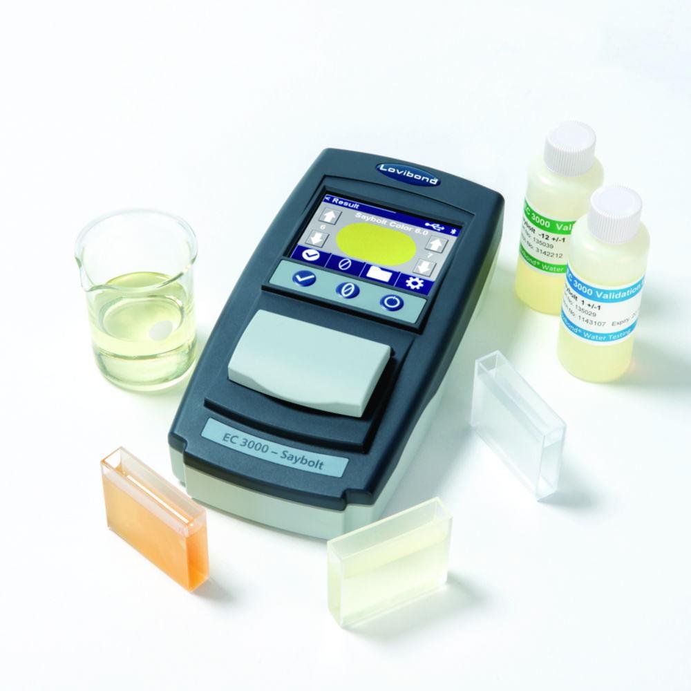 The Tintometer Comparator EC 3000 Saybolt 3-Field View, -16 to +30, Glass Cell 2×W100 OG 50 mm, Plastic Cell 2×W100 50 mm​