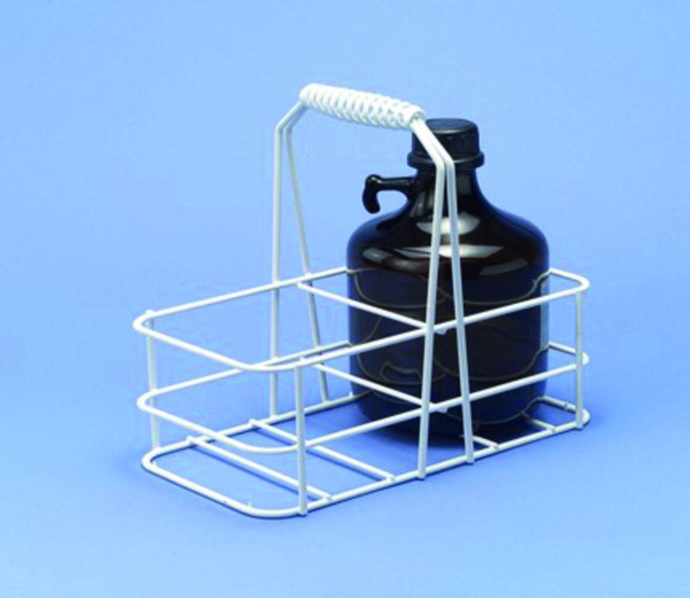 Württ Safety Bottle Carrier, Plastic-Coated Wire for 2 x 2500 ml Bottles
