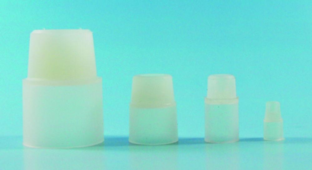 Saint-Gobain Silicone Stoppers with Fold-Down Edges, 12.7 mm Diameter (Pack of 50)