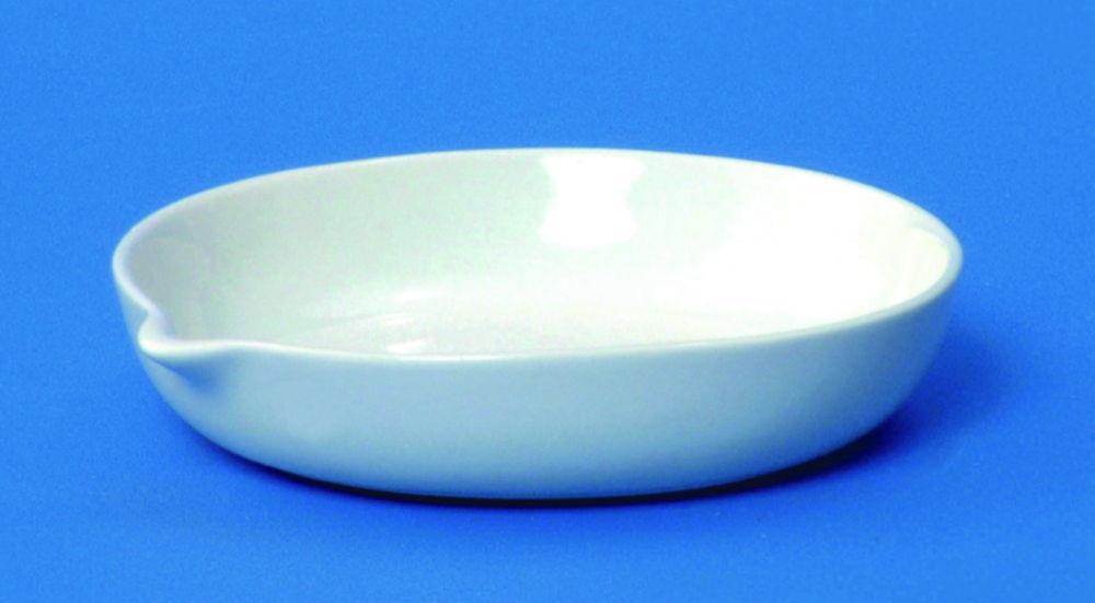 LLG Evaporating Dish 208/1, 20mL, 60x14mm, Glazed Low Form with Drain