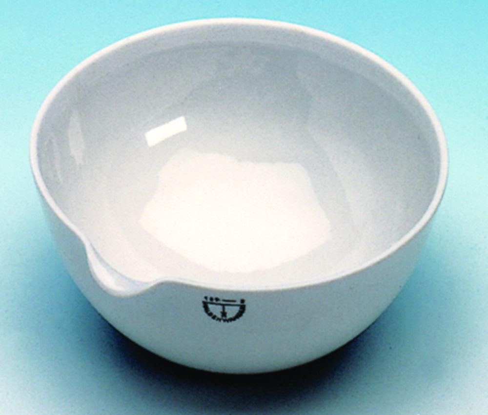 Haldenwanger Porcelain Evaporating Basin 100 mm Ø Form B Semi-Deep DIN 12903