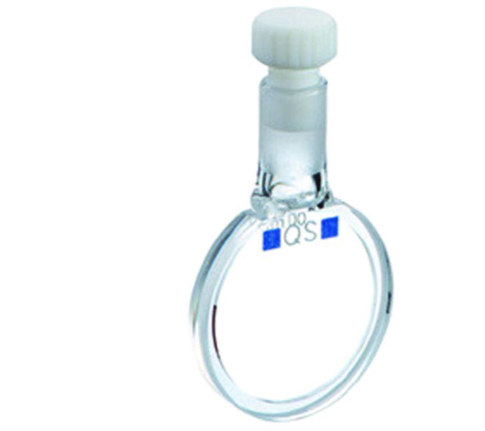 Hellma Cylinder-Cuvette 120-QS, 10mm thickness quartzglass SUPRASIL, macro with 2 PTFE-stoppers 011.101