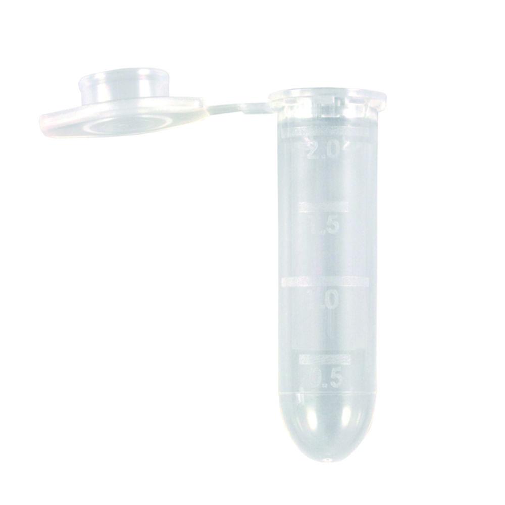 Ratiolab Microcentrifuge Tubes 2.0 mL, Natural PP, with Lid, Pack of 1000

